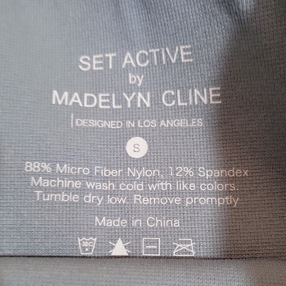 SET ACTIVE x Madelyn Cline Sky Blue Leggings Size S EUC - Picture 3 of 3